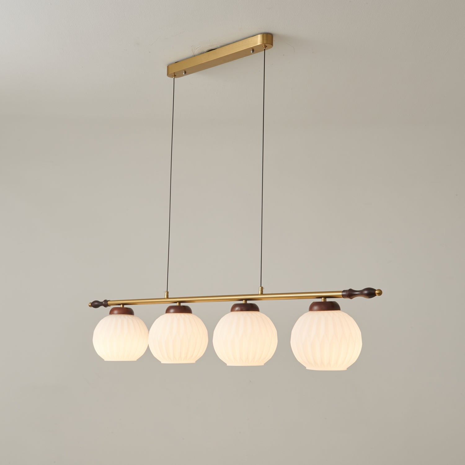 Huna Vintage Glass Pendant Light-Neutral Decor