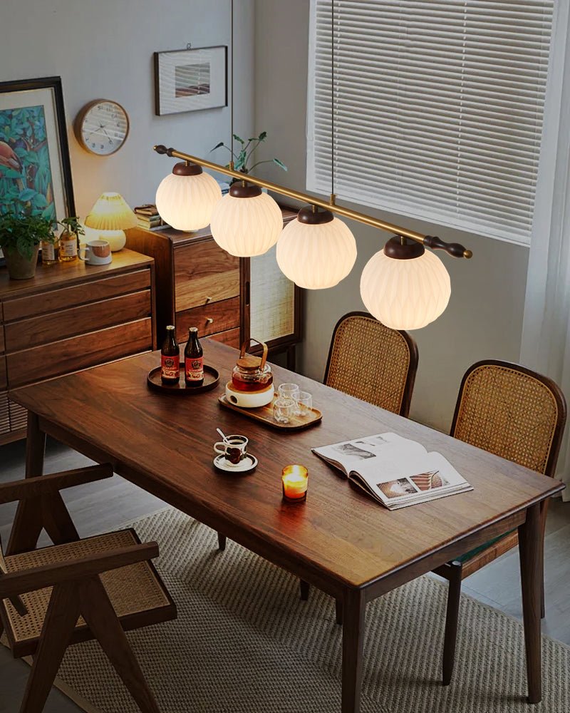 Huna Vintage Glass Pendant Light-Neutral Decor