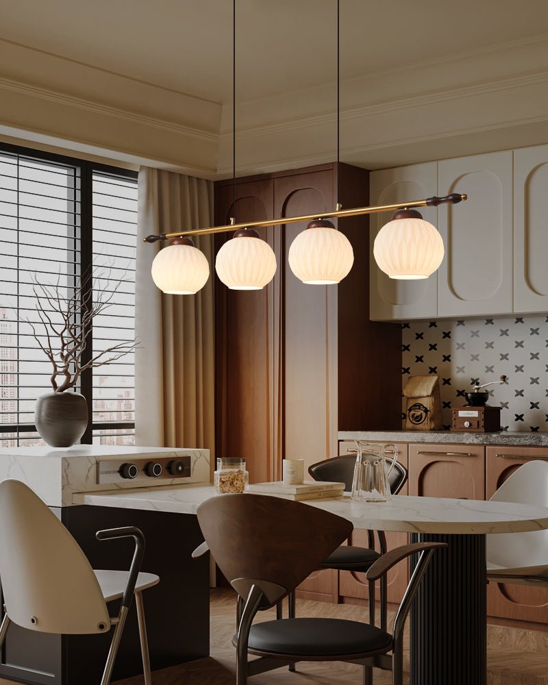 Huna Vintage Glass Pendant Light-Neutral Decor