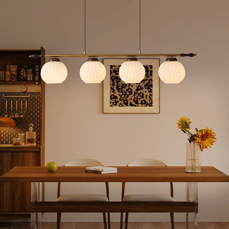 Huna Vintage Glass Pendant Light-Neutral Decor