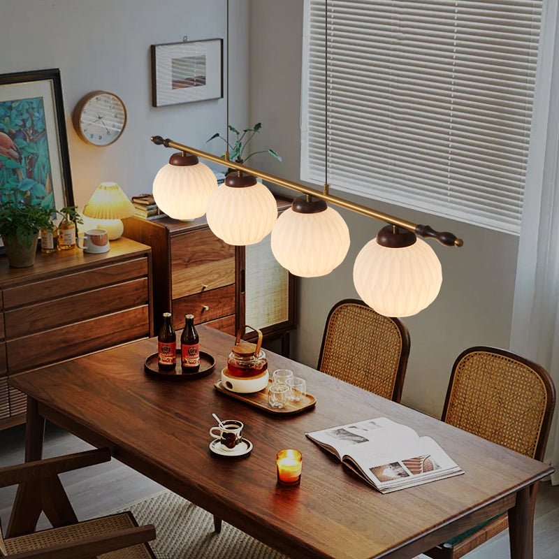 Huna Vintage Glass Pendant Light-Neutral Decor