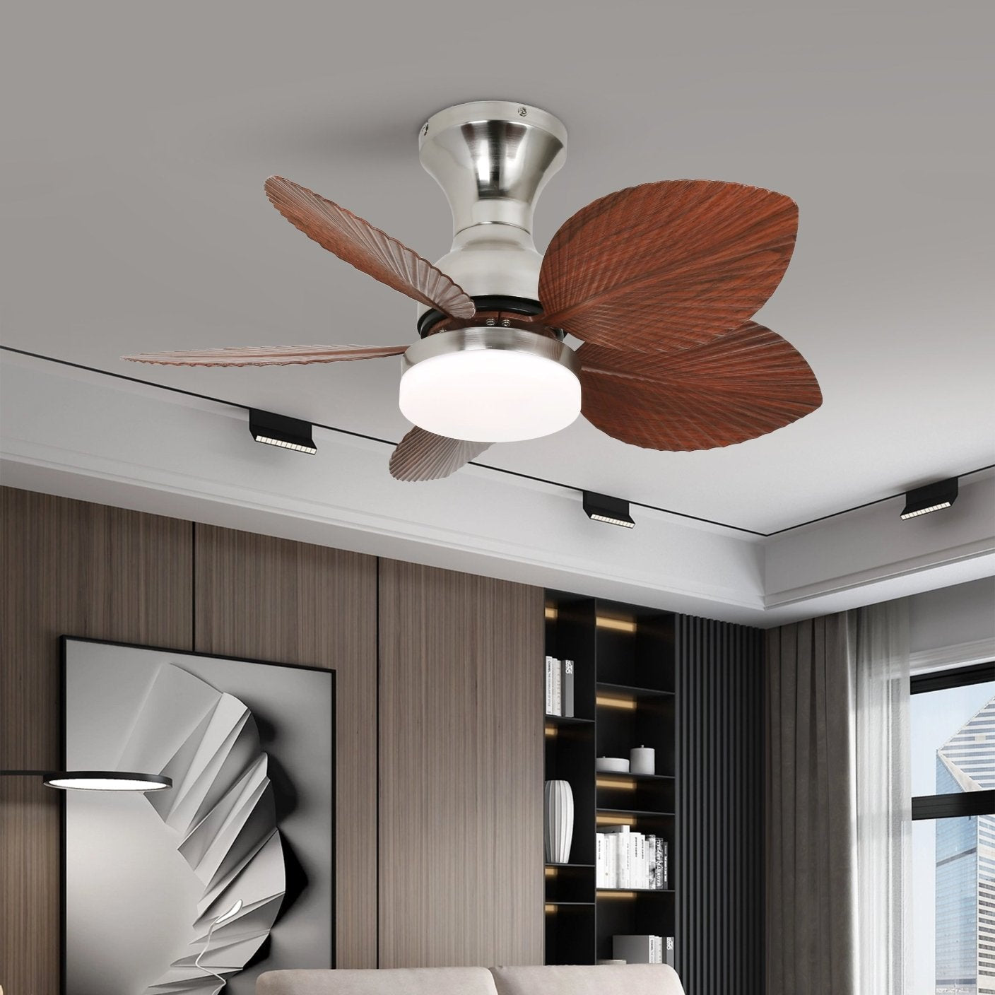 Florence Vintage Wood Ceiling Fan Light-Neutral Decor