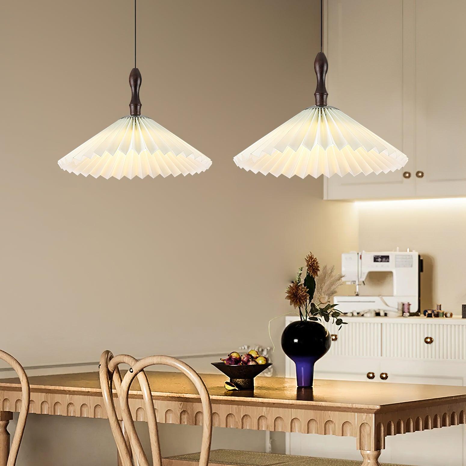 Petal Fashion Wood Pendant Lamp-Neutral Decor
