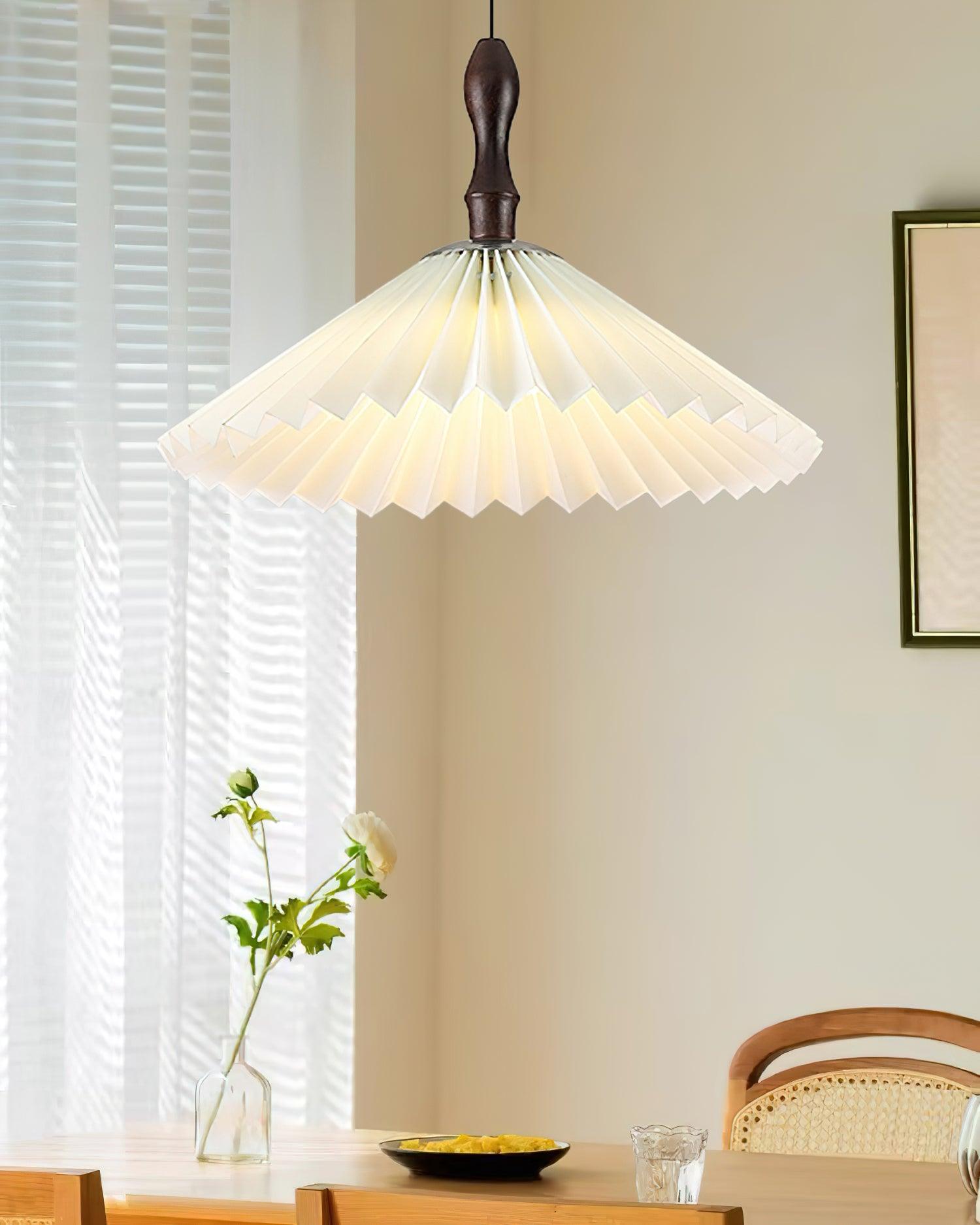 Petal Fashion Wood Pendant Lamp-Neutral Decor