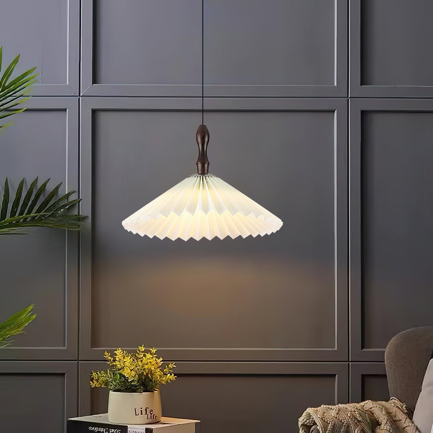 Petal Fashion Wood Pendant Lamp-Neutral Decor