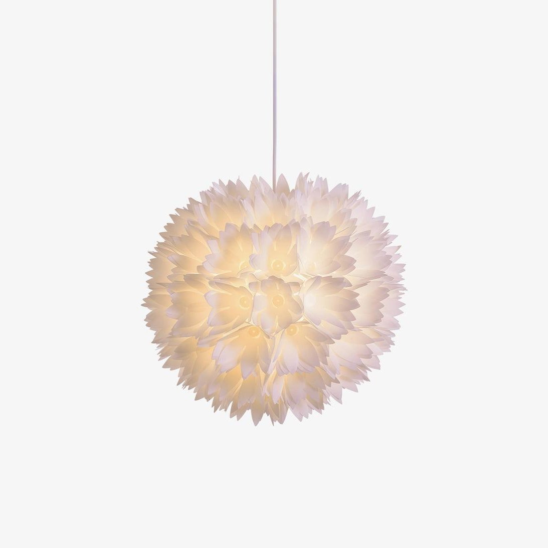 Qrathen Nordic Art Flowers Ball Pendant Light-Neutral Decor