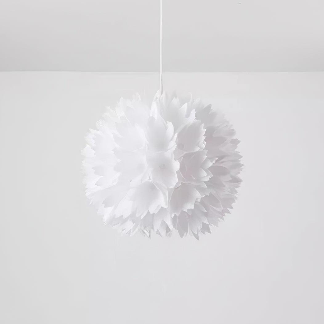 Qrathen Nordic Art Flowers Ball Pendant Light-Neutral Decor