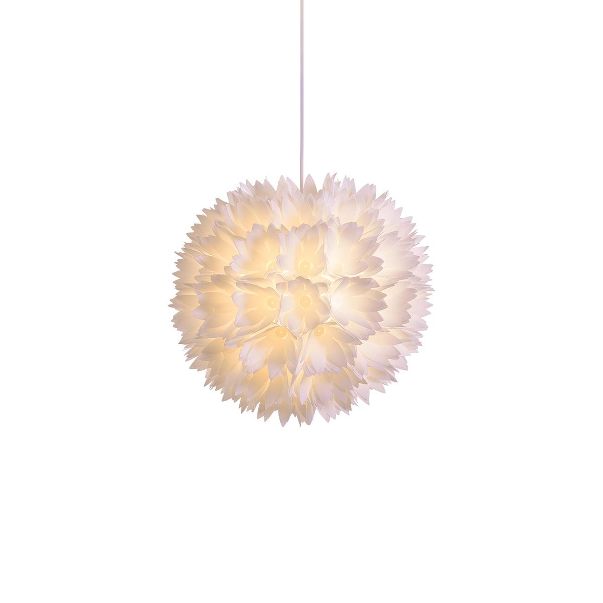 Qrathen Nordic Art Flowers Ball Pendant Light-Neutral Decor