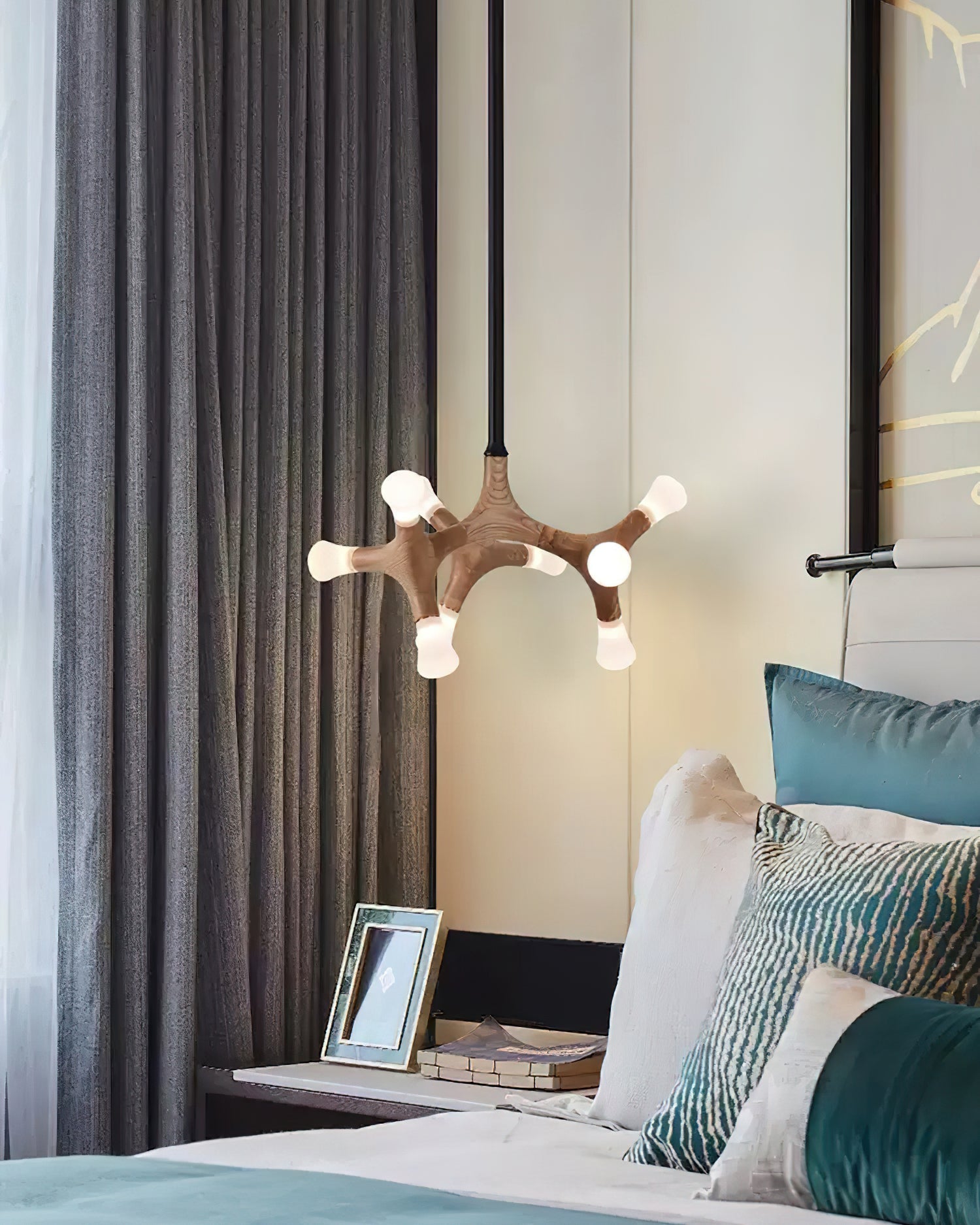 Mynorila Branch-Design Wood Pendant Light-Neutral Decor
