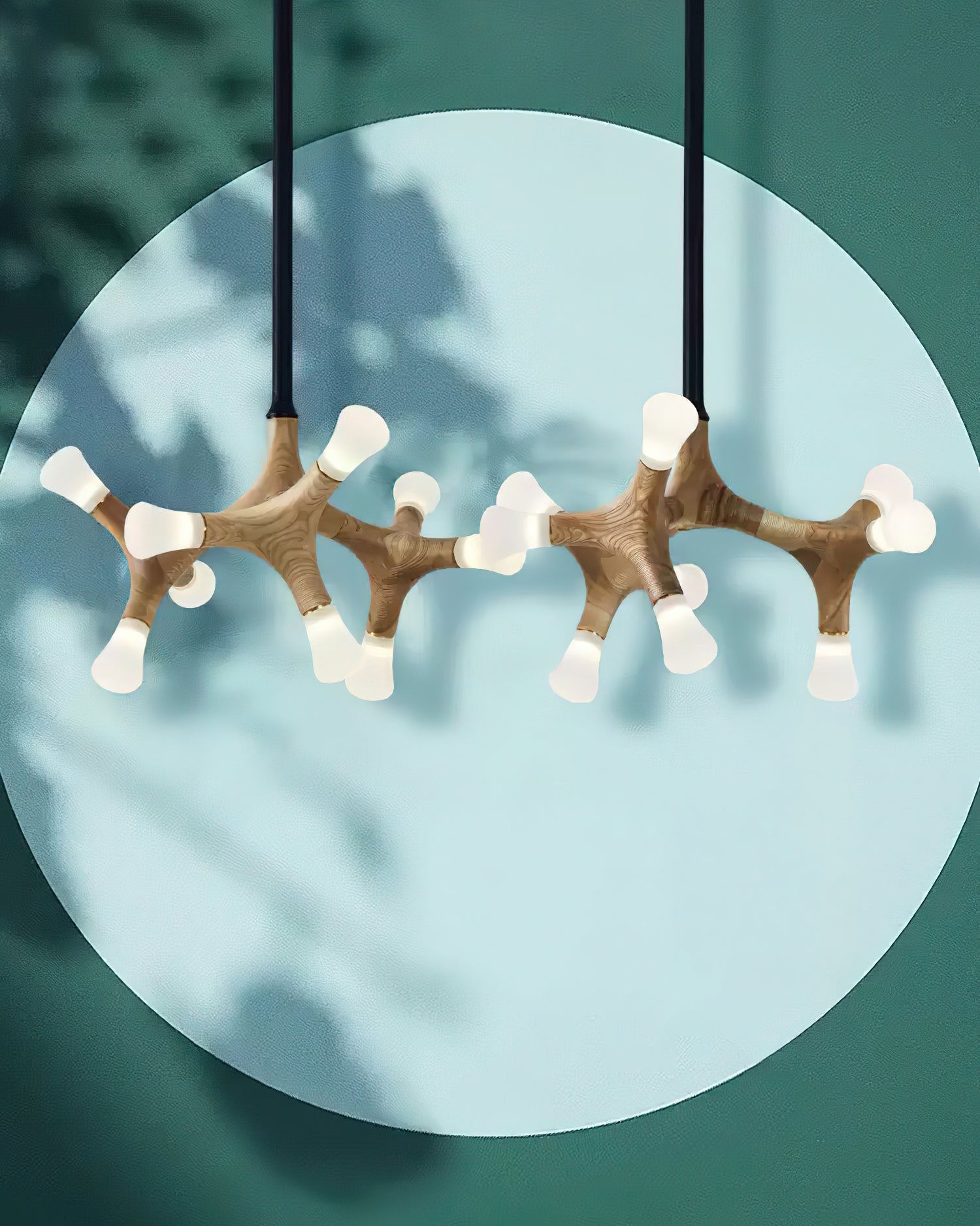 Mynorila Branch-Design Wood Pendant Light-Neutral Decor