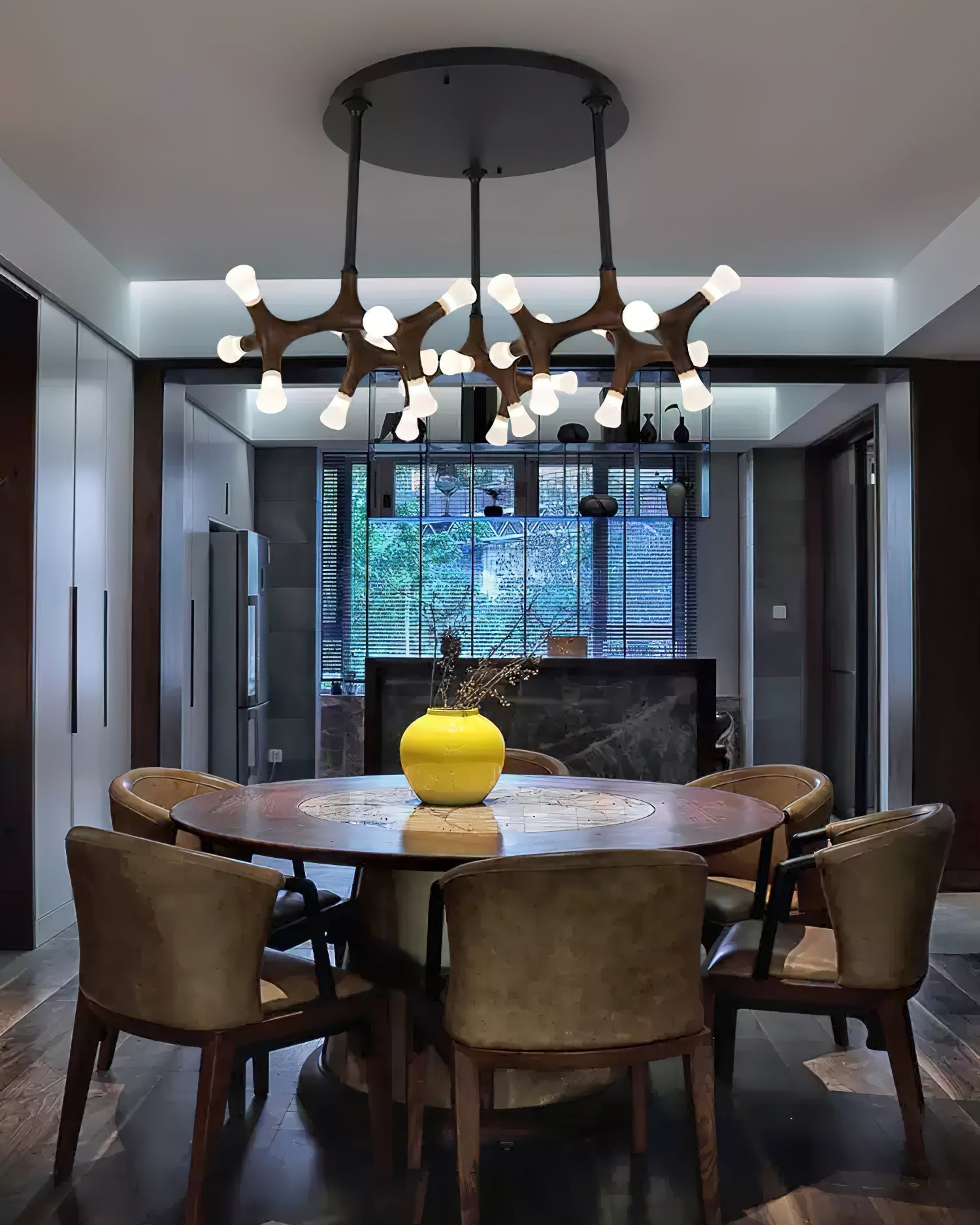 Mynorila Branch-Design Wood Pendant Light-Neutral Decor