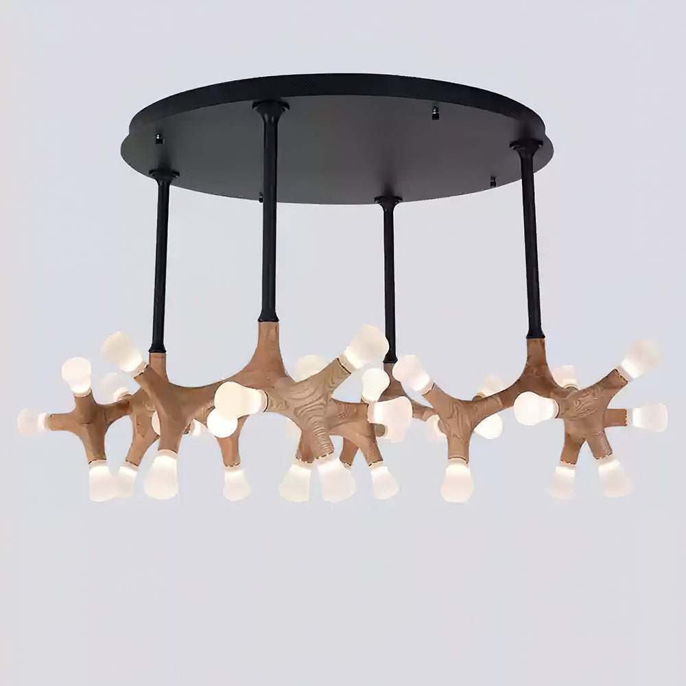 Mynorila Branch-Design Wood Pendant Light-Neutral Decor