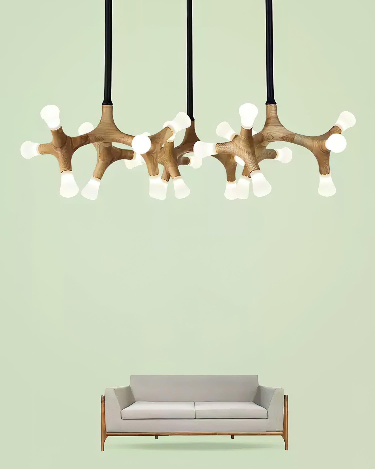 Mynorila Branch-Design Wood Pendant Light-Neutral Decor