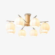 Ezoror Nordic Art Flower Buds Glass Ceiling Lamp-Neutral Decor