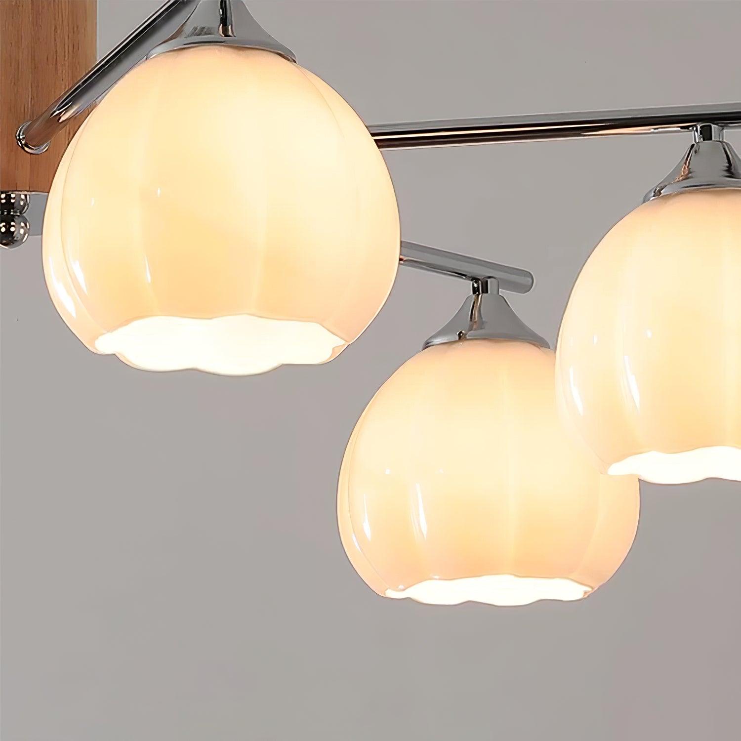 Ezoror Nordic Art Flower Buds Glass Ceiling Lamp-Neutral Decor