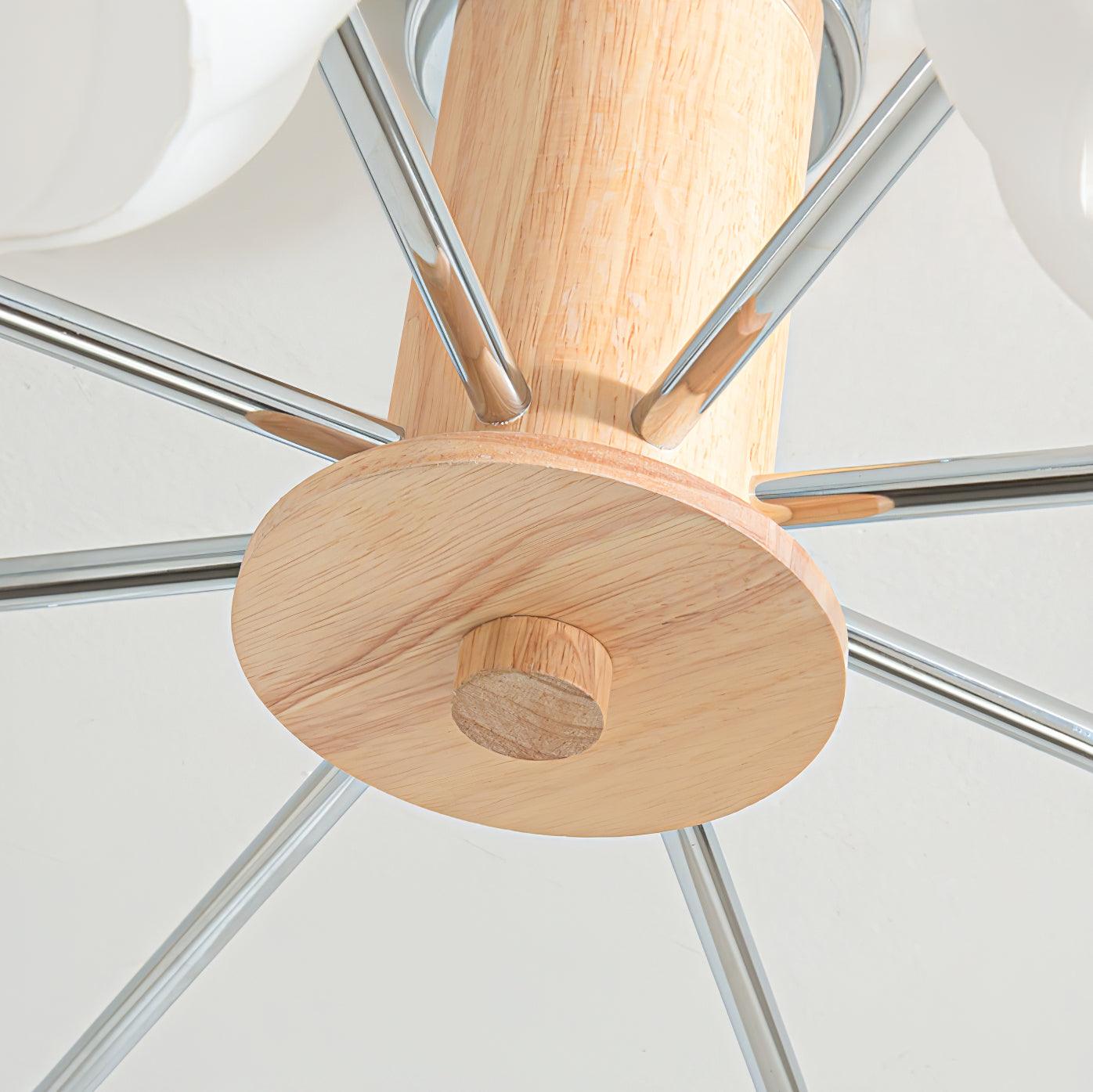 Ezoror Nordic Art Flower Buds Glass Ceiling Lamp-Neutral Decor