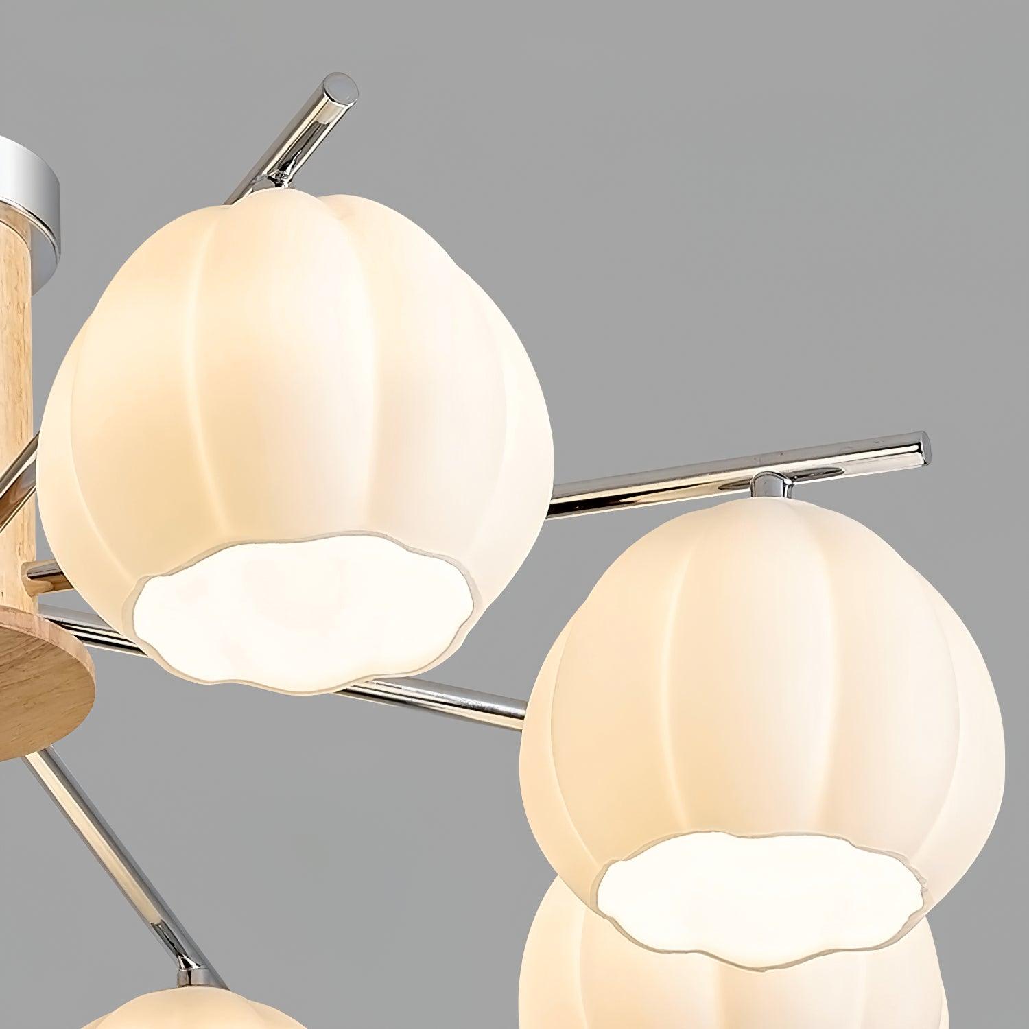 Ezoror Nordic Art Flower Buds Glass Ceiling Lamp-Neutral Decor