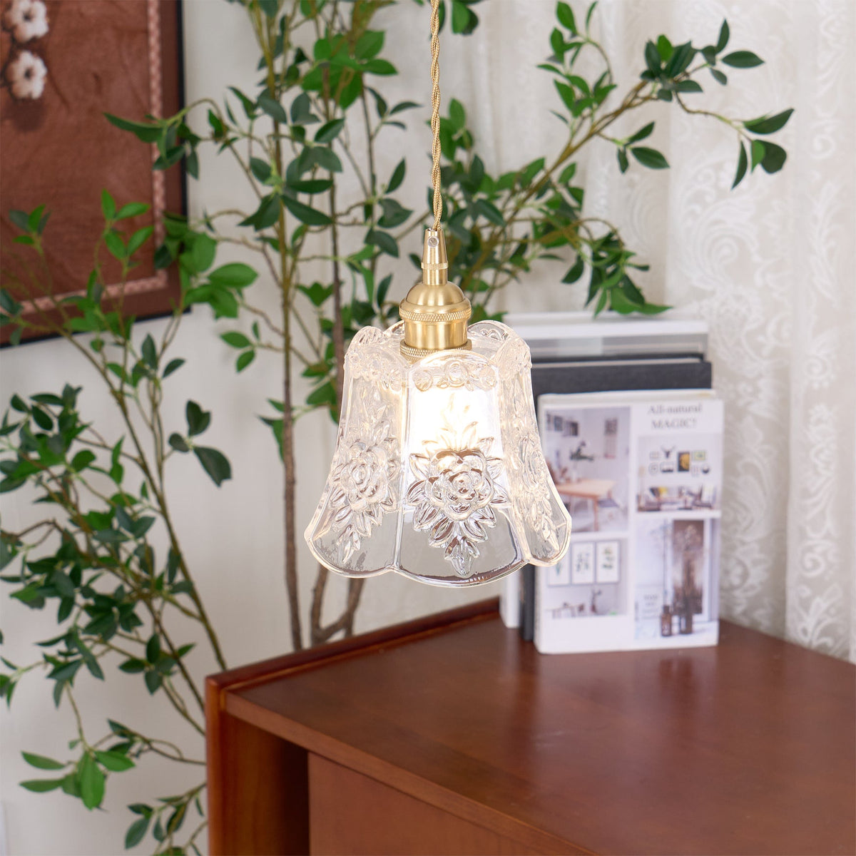 Flower Glass Pendant Lamp