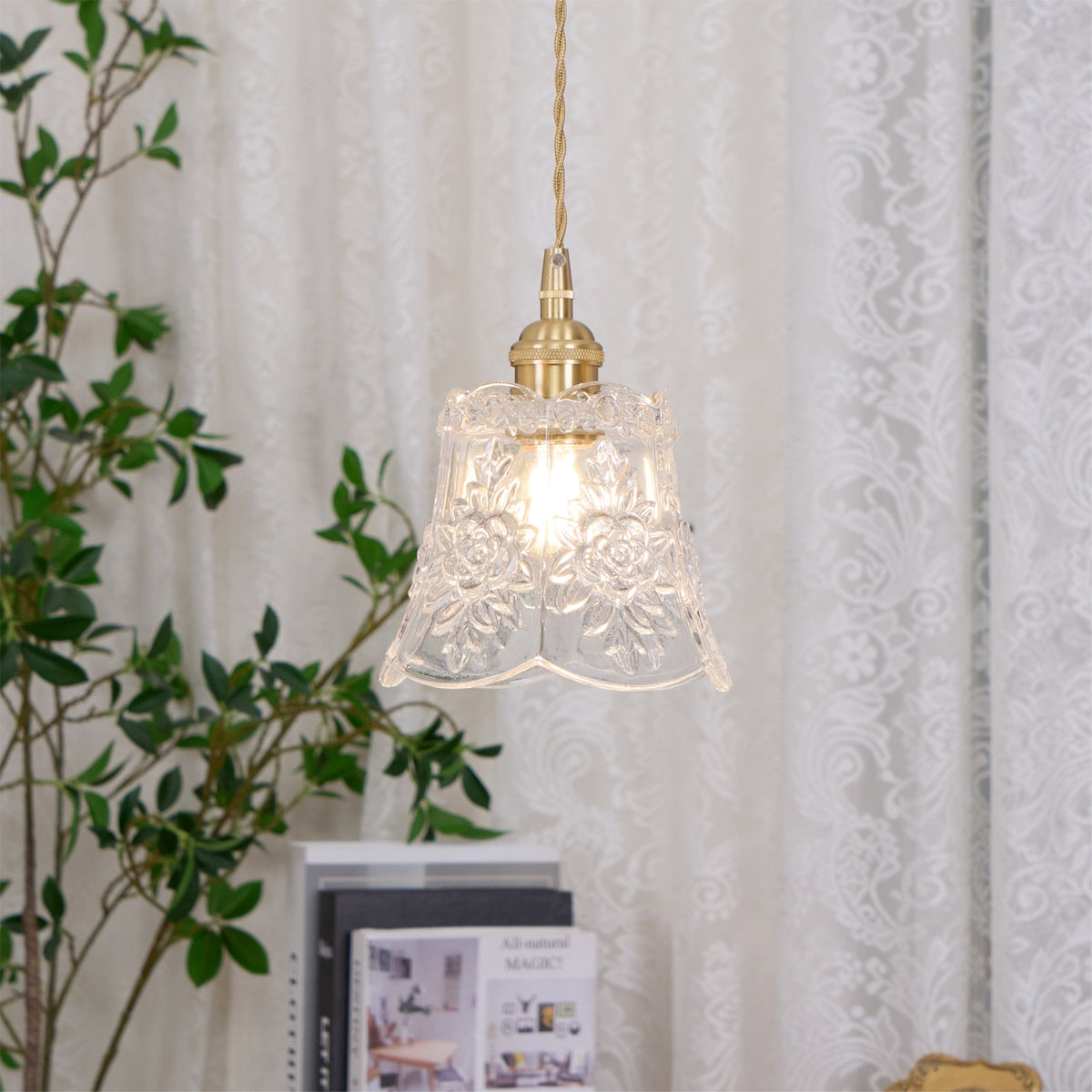 Flower Glass Pendant Lamp