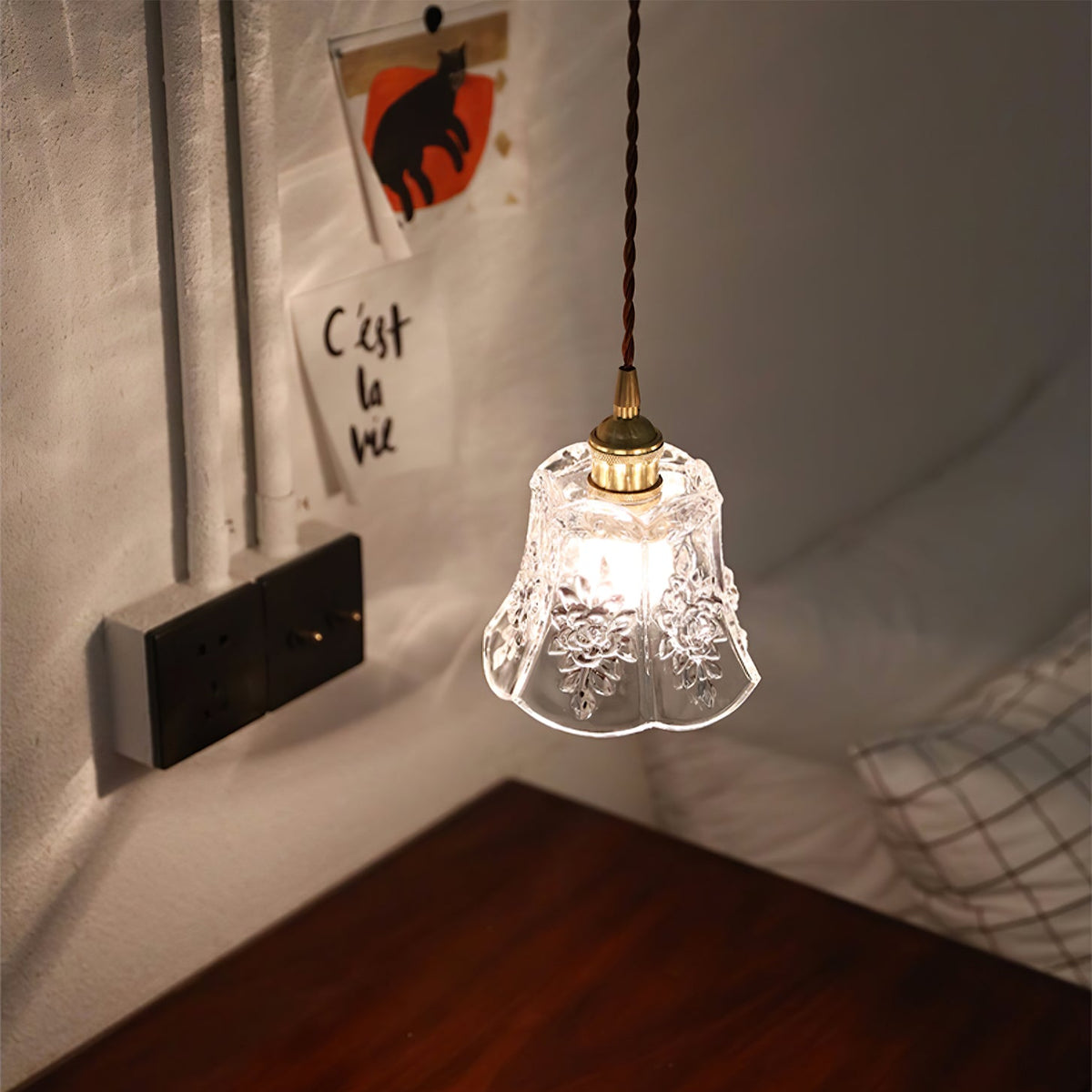 Flower Glass Pendant Lamp