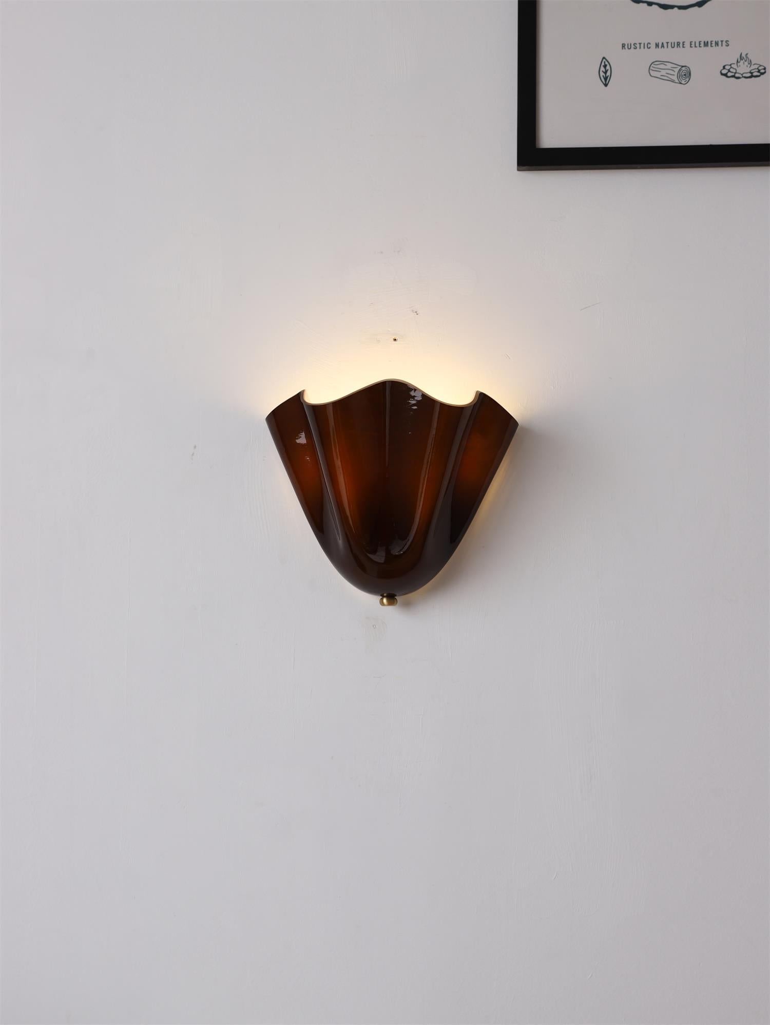 Ulcarisra Glass Wall Lamp-Neutral Decor