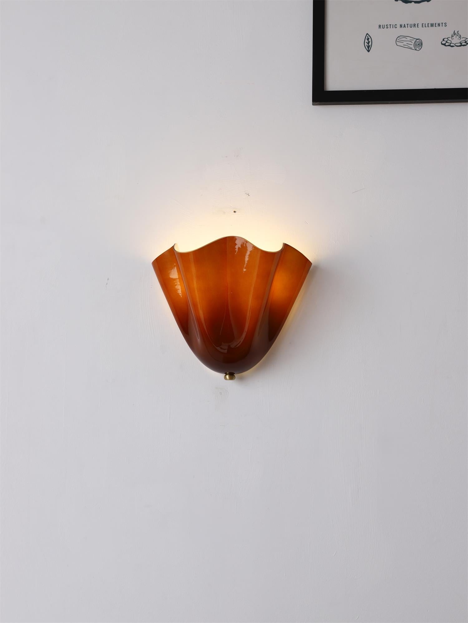 Ulcarisra Glass Wall Lamp-Neutral Decor