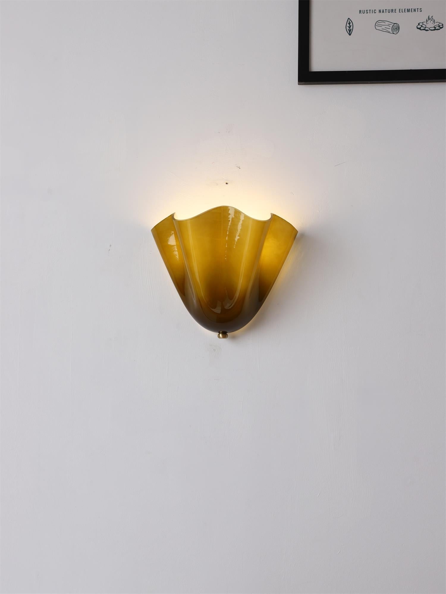 Ulcarisra Glass Wall Lamp-Neutral Decor