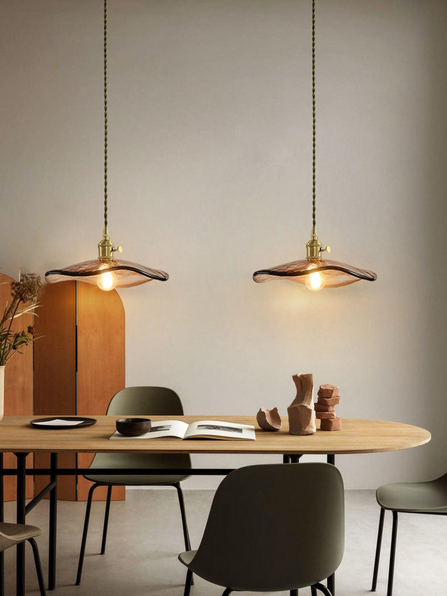 Dirixy Glass Light Luxury Pendant Light-Neutral Decor