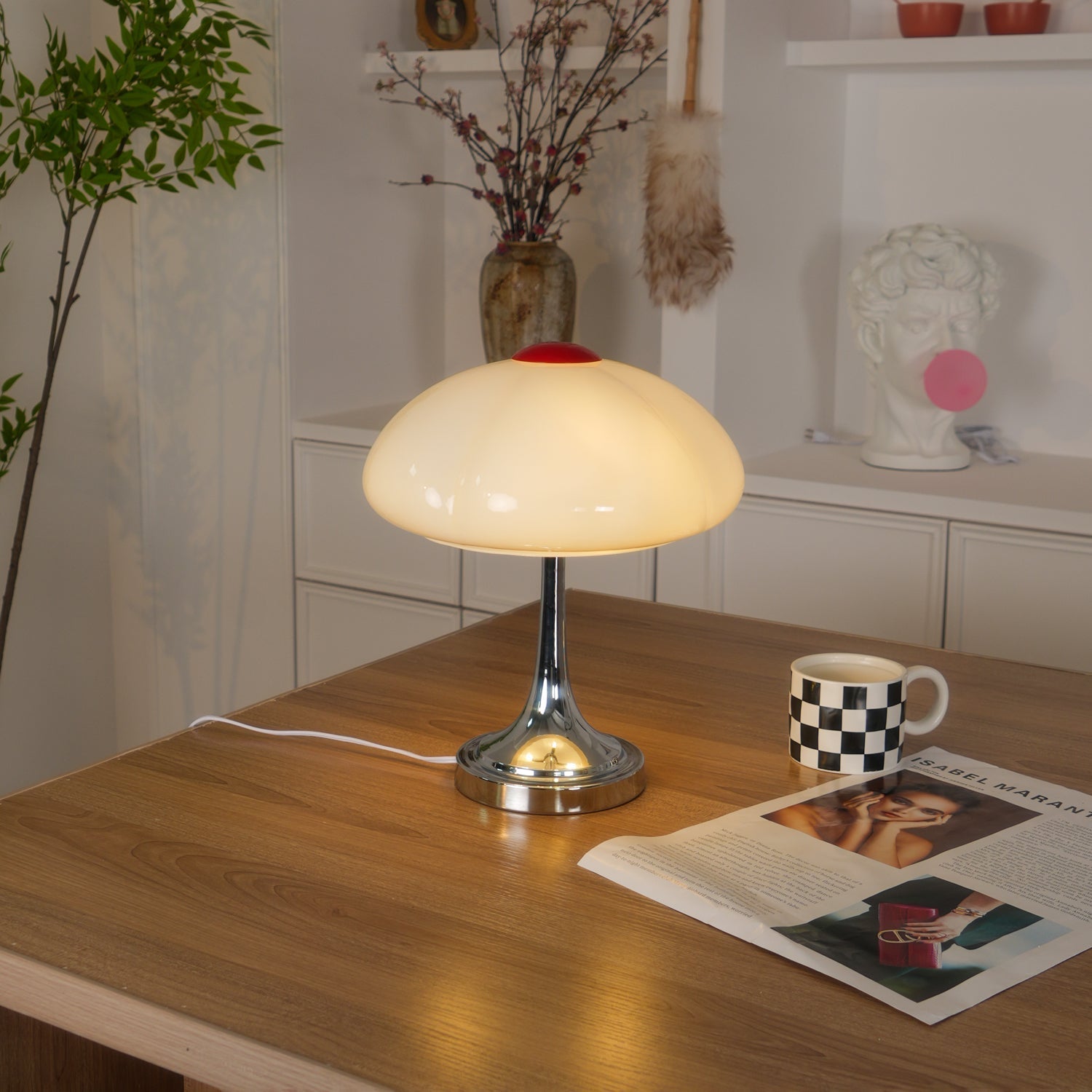 Bin Modern Table Lamp-Neutral Decor