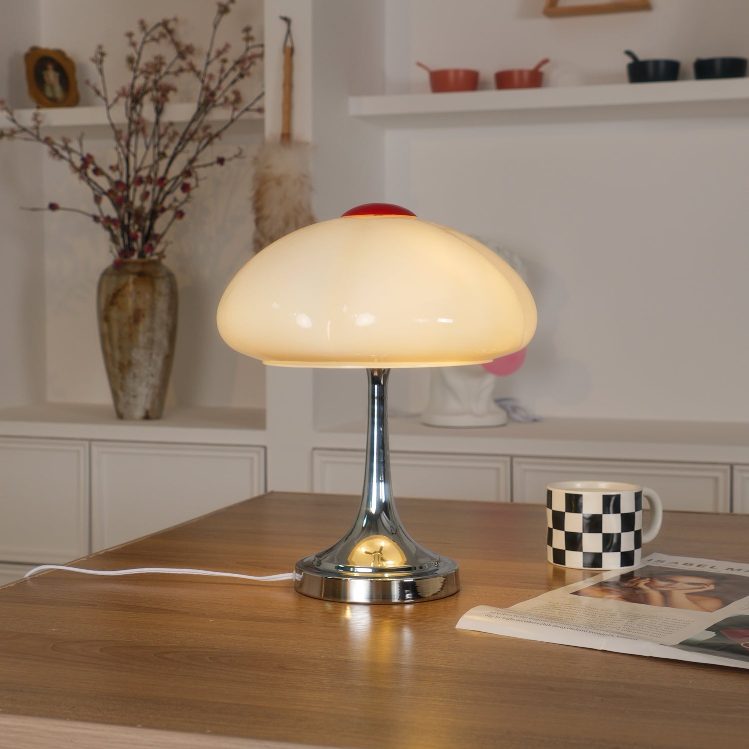 Bin Modern Table Lamp-Neutral Decor