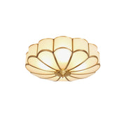 Viraean Flower Shape Brass Glass Ceiling Lamp-Neutral Decor