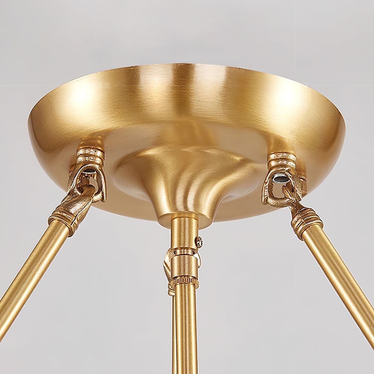 Levenor Ceiling Light Frosted Glass Petal Brass Art-Neutral Decor