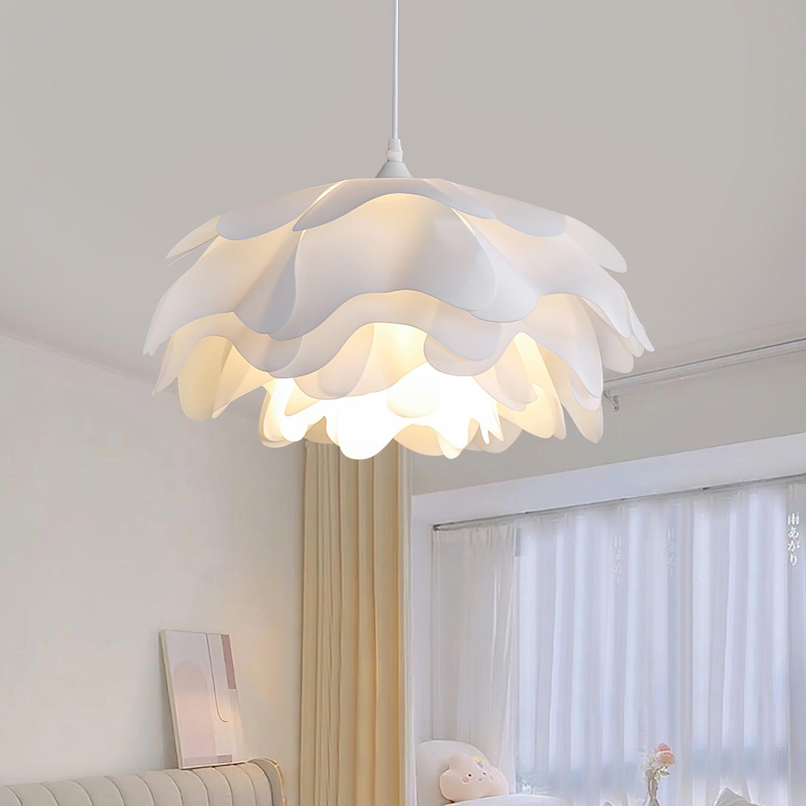 Niv Floral Pendant Lamp-Neutral Decor