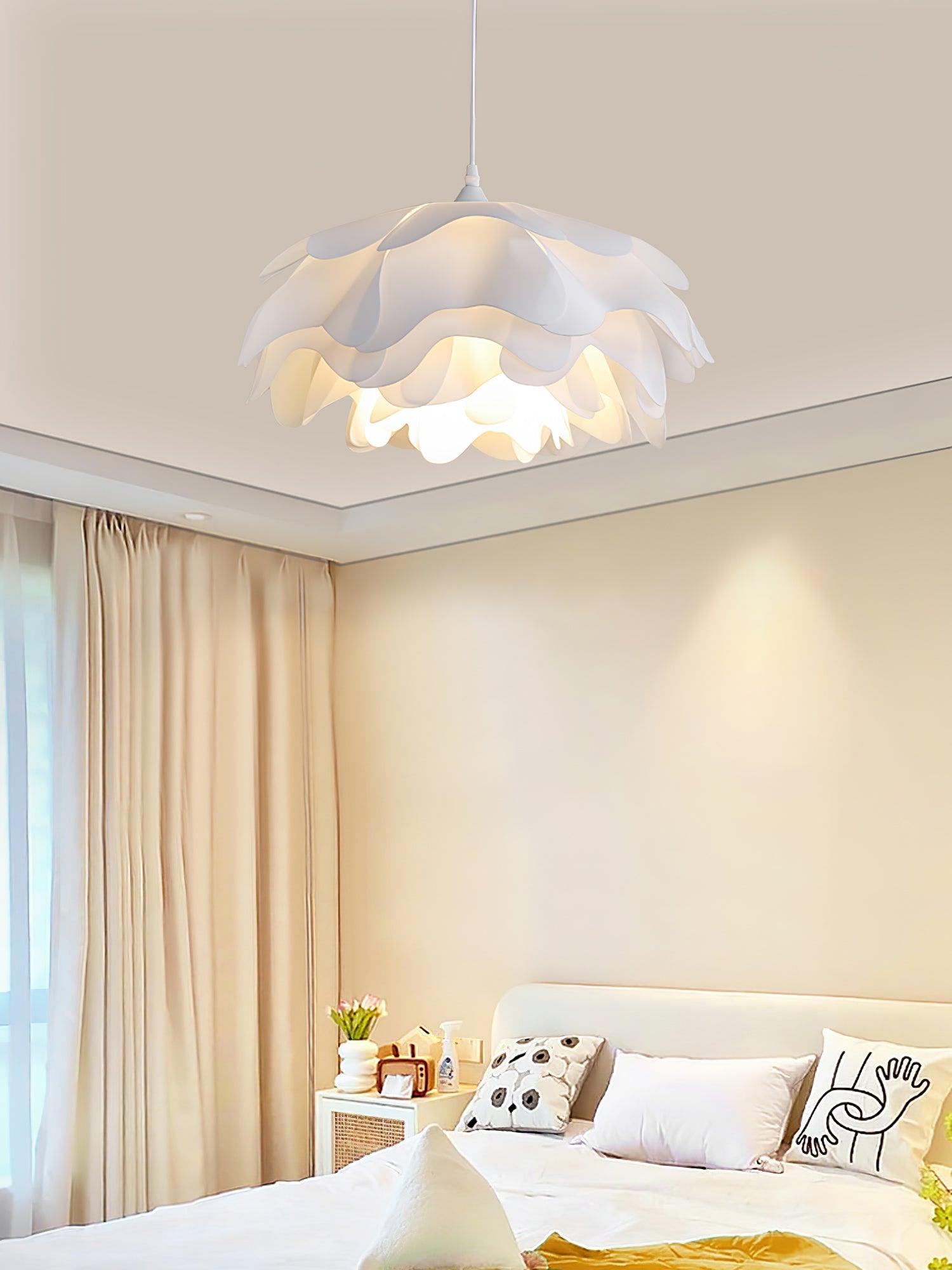 Niv Floral Pendant Lamp-Neutral Decor