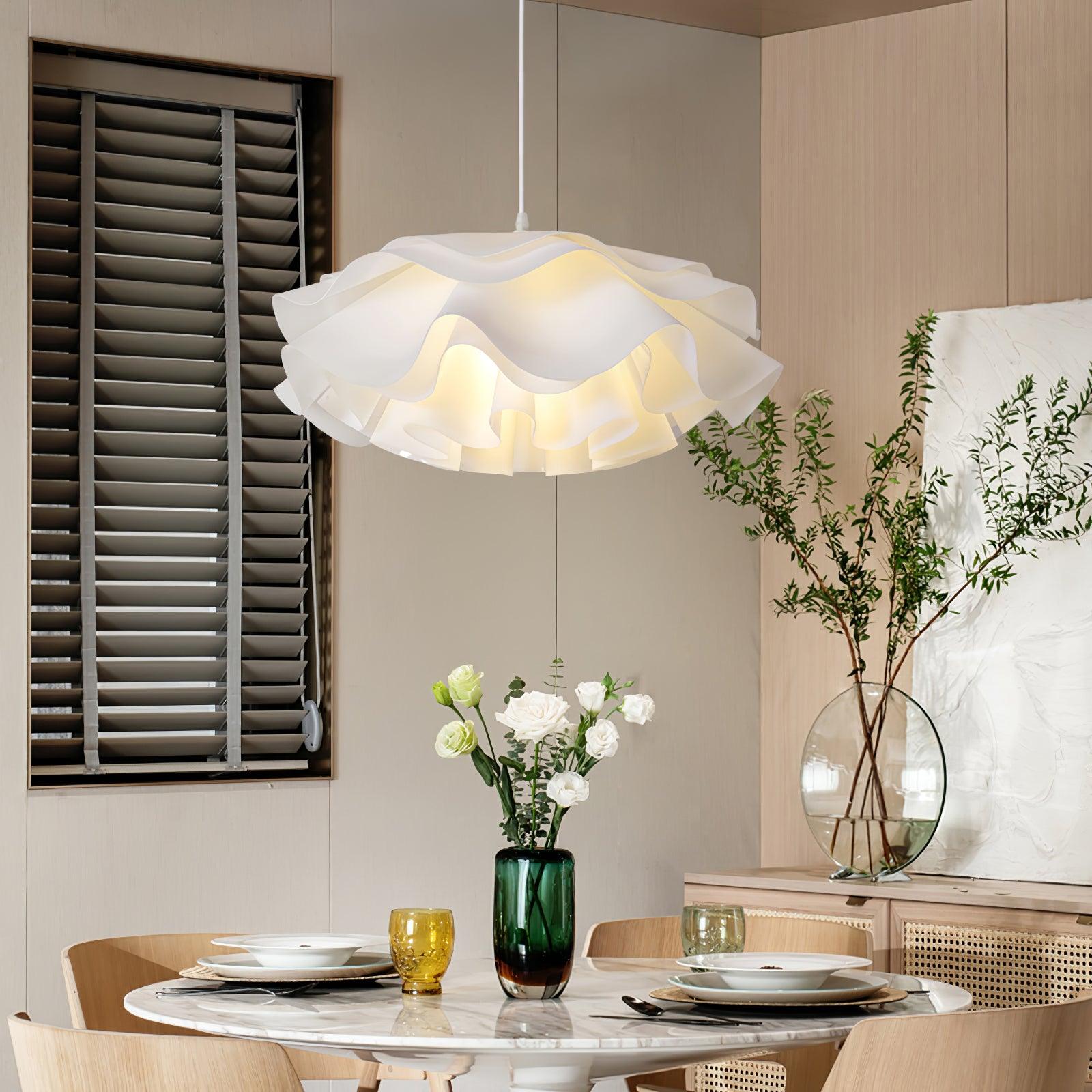 Niv Floral Pendant Lamp-Neutral Decor