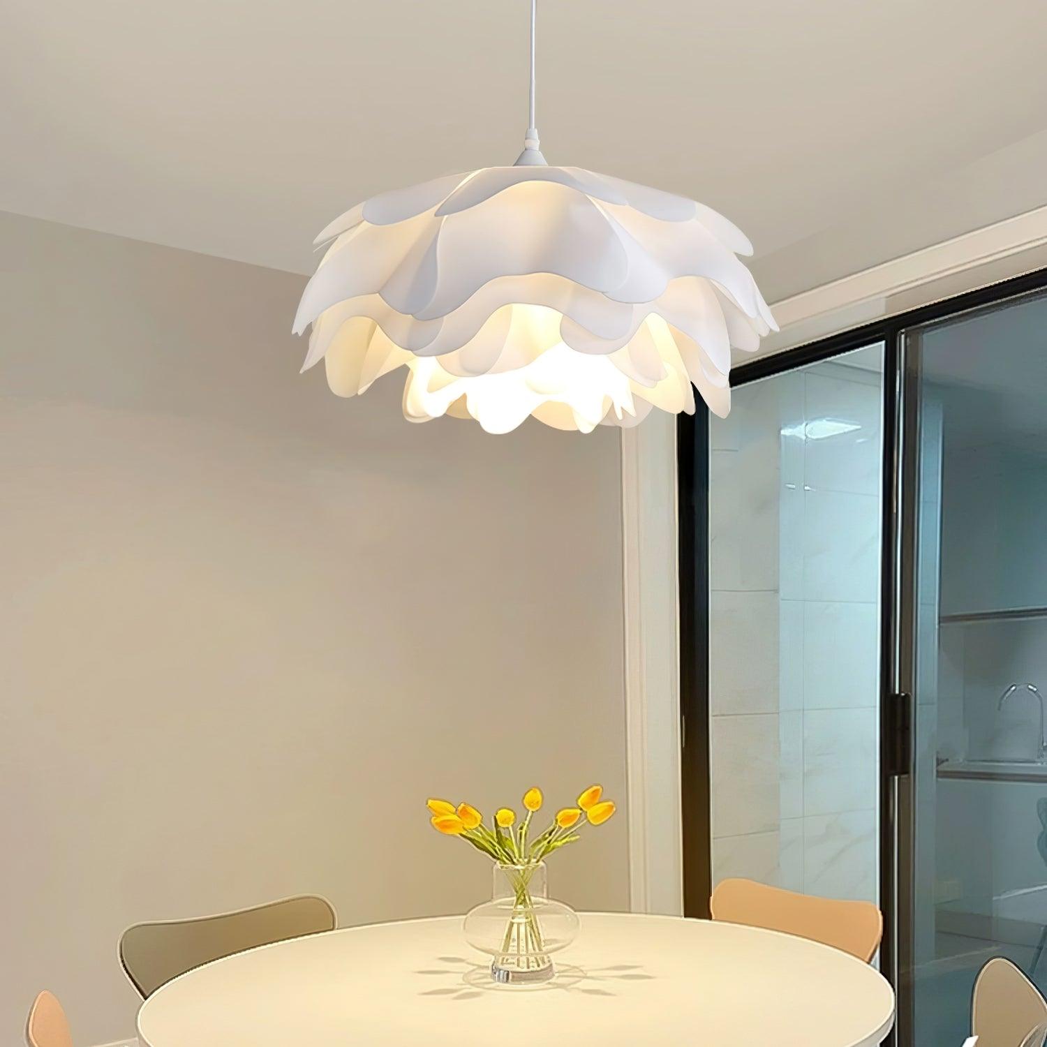 Niv Floral Pendant Lamp-Neutral Decor