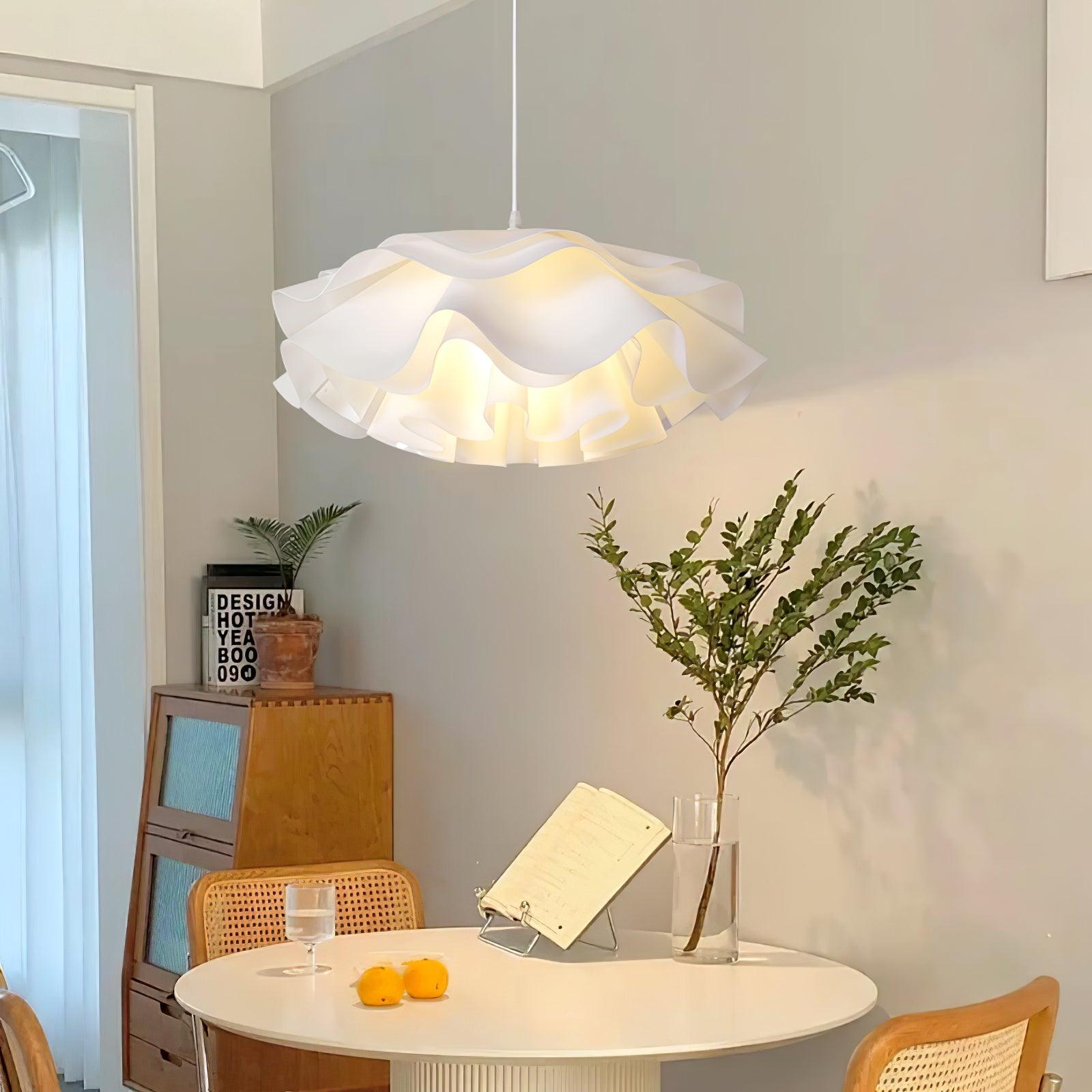 Niv Floral Pendant Lamp-Neutral Decor