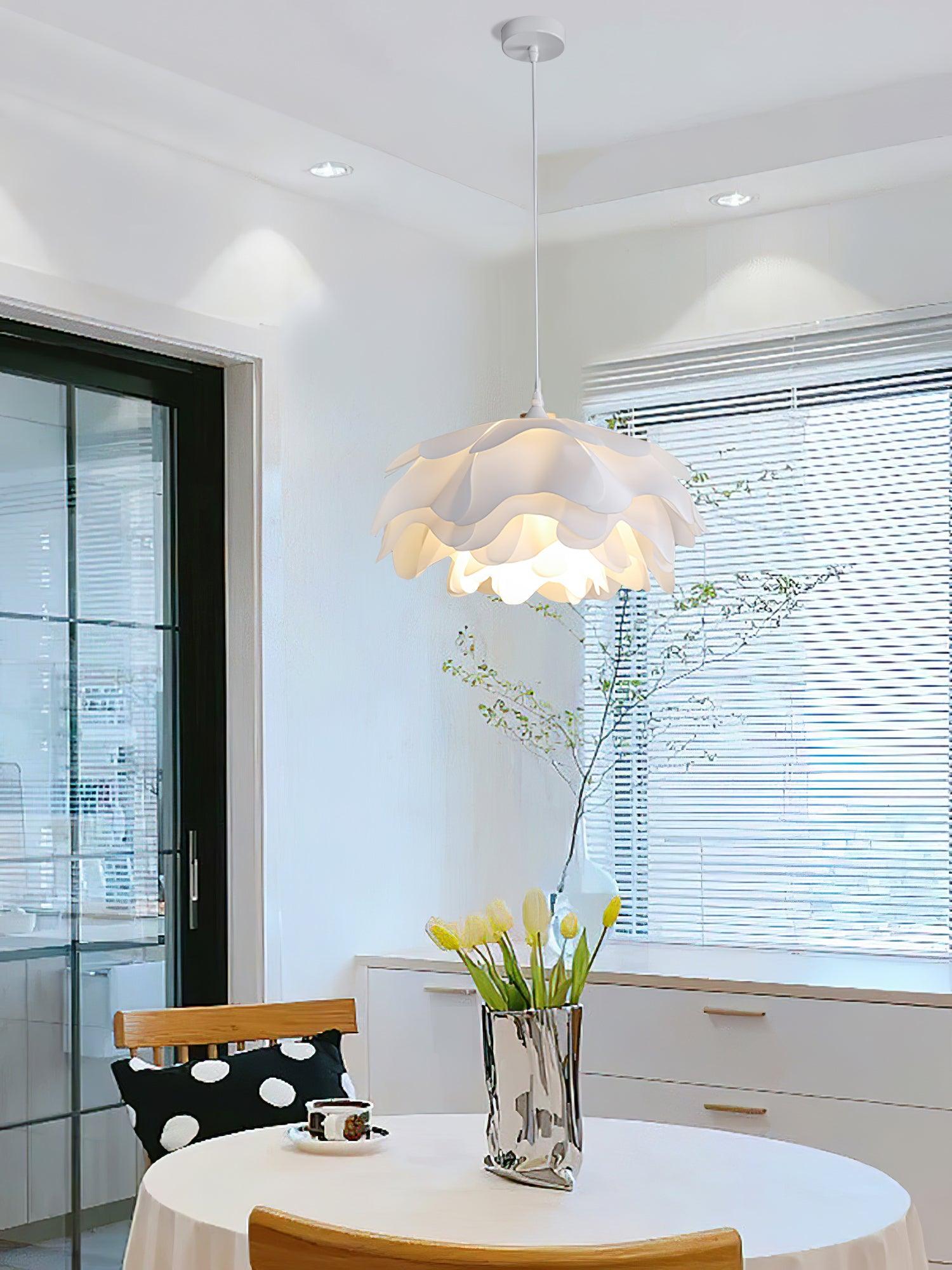 Niv Floral Pendant Lamp-Neutral Decor