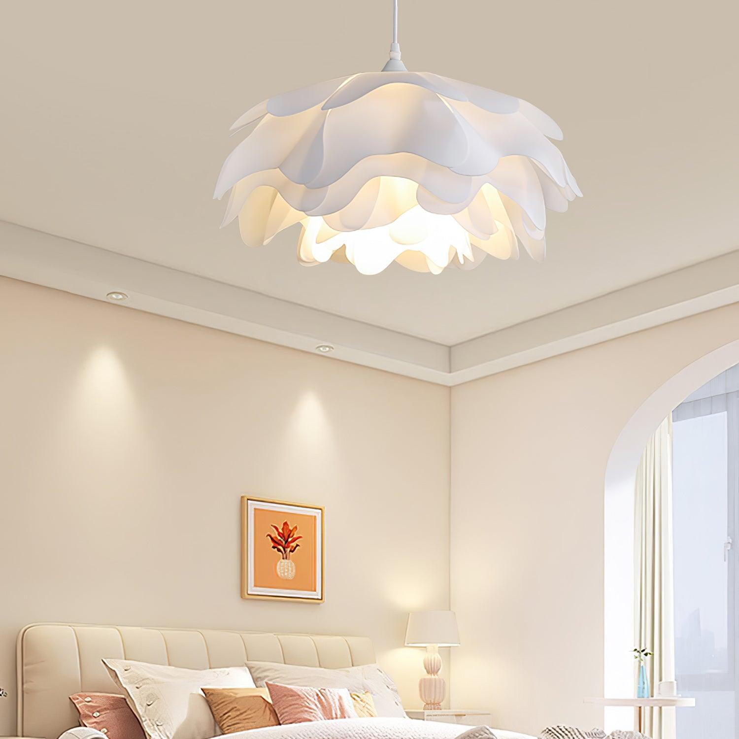 Niv Floral Pendant Lamp-Neutral Decor