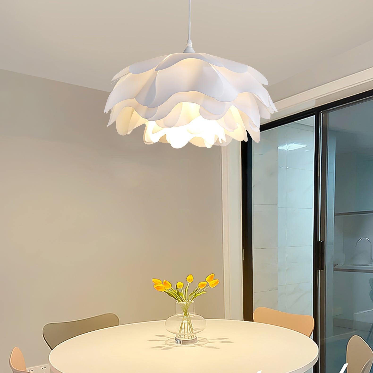 Niv Floral Pendant Lamp-Neutral Decor