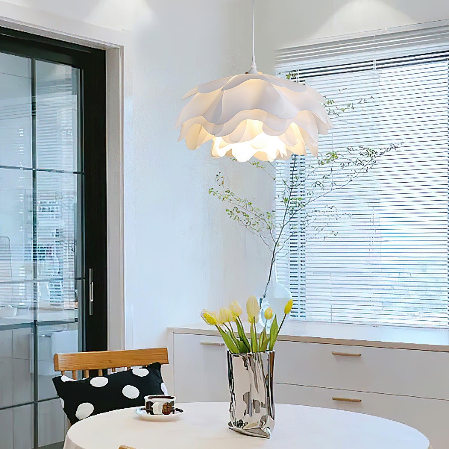 Niv Floral Pendant Lamp-Neutral Decor
