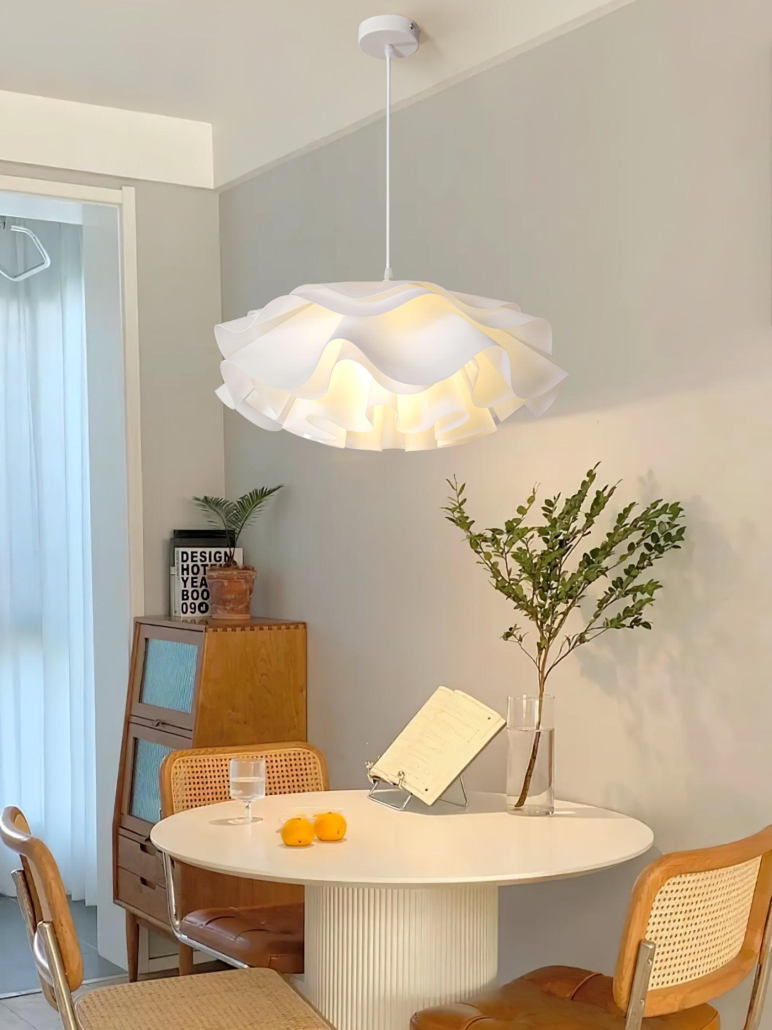 Niv Floral Pendant Lamp-Neutral Decor
