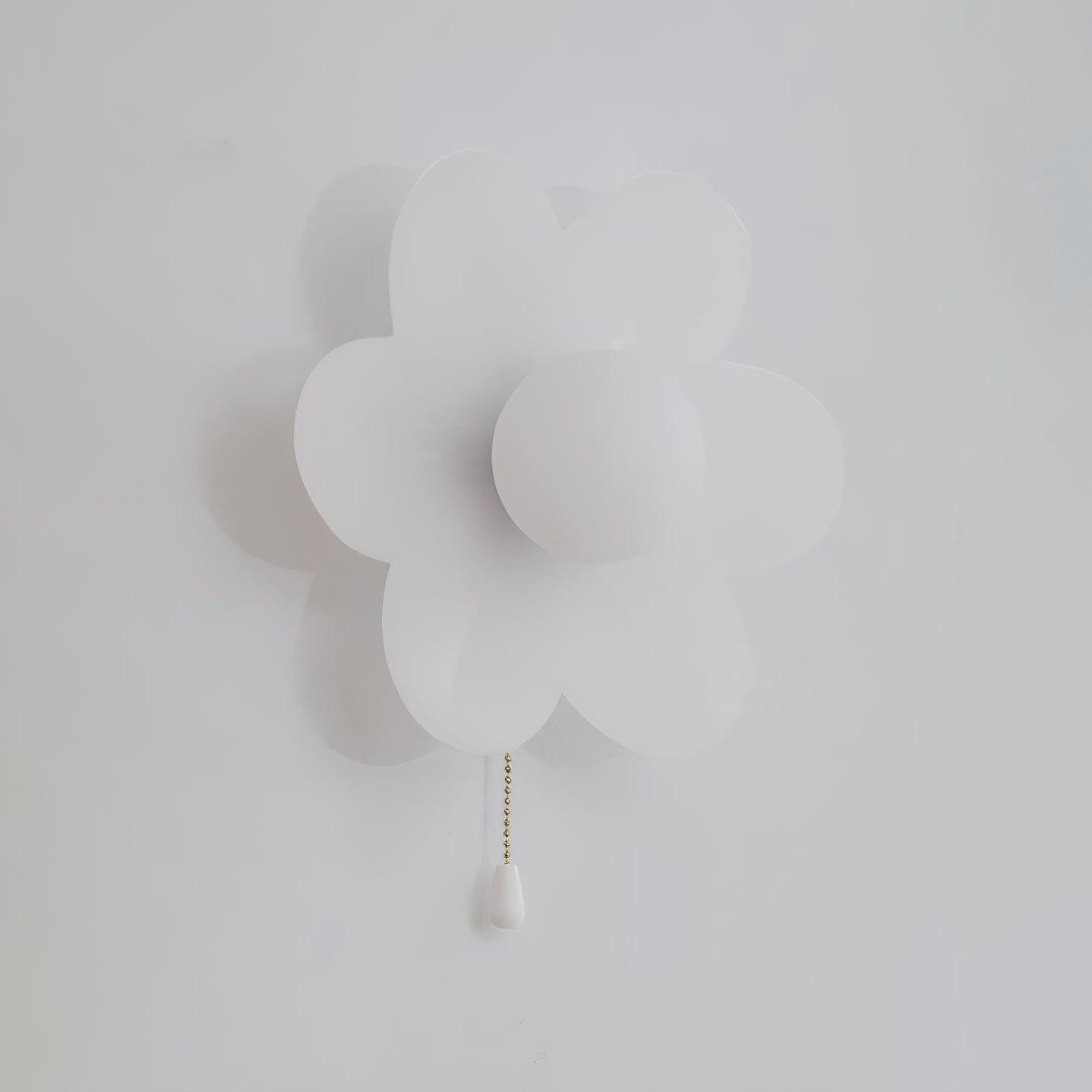 Bov Nordic Art Flowers Resin Wall Lamp-Neutral Decor
