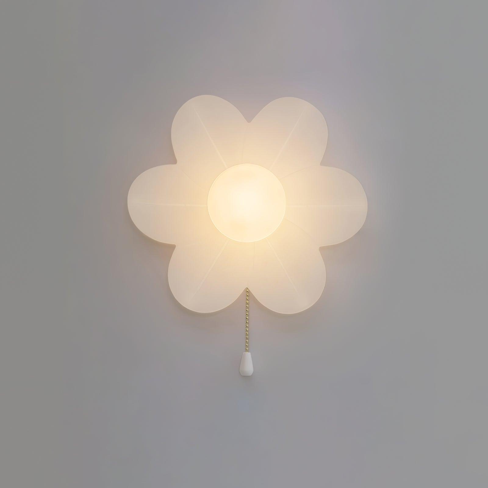 Bov Nordic Art Flowers Resin Wall Lamp-Neutral Decor