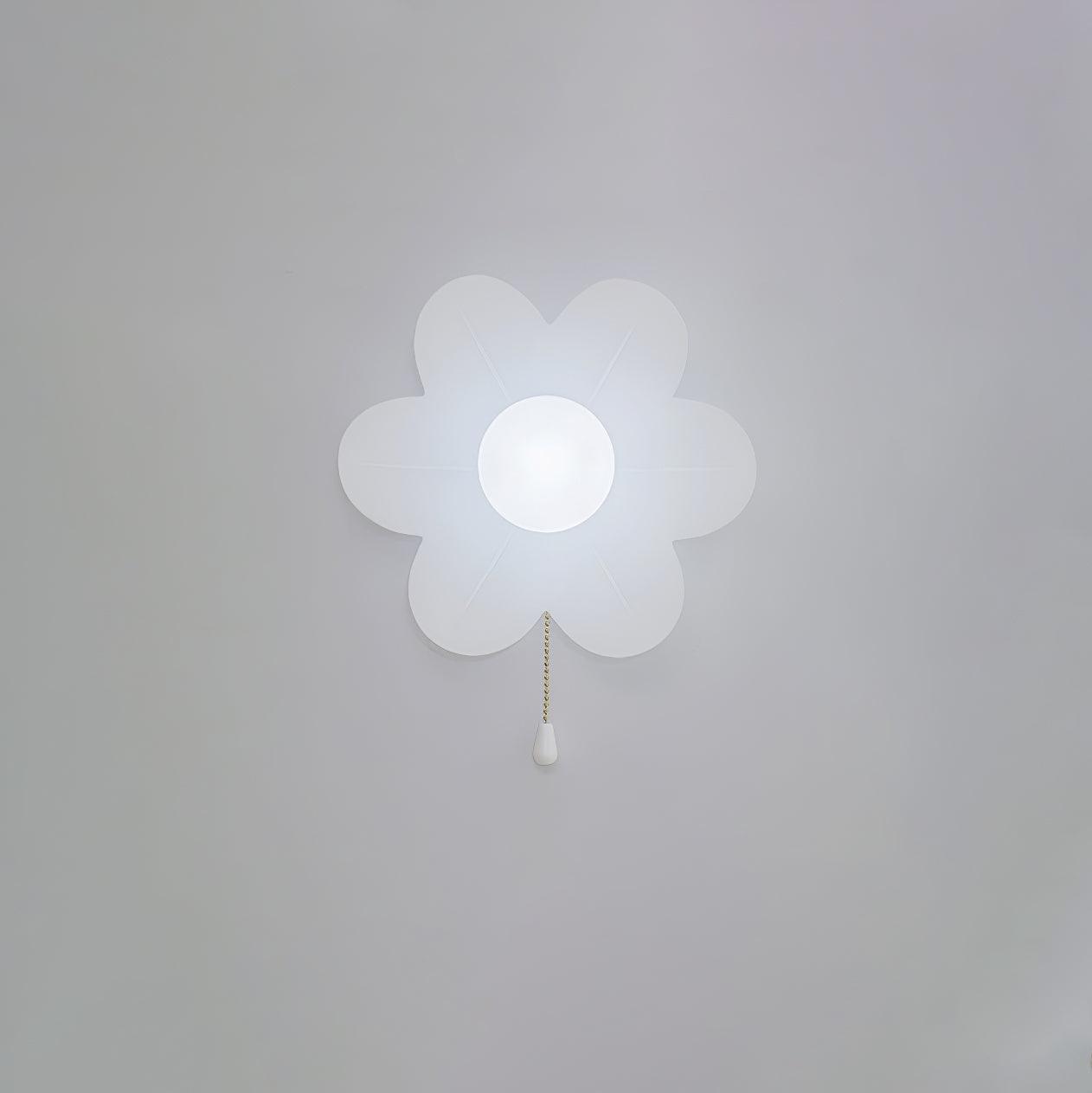 Bov Nordic Art Flowers Resin Wall Lamp-Neutral Decor