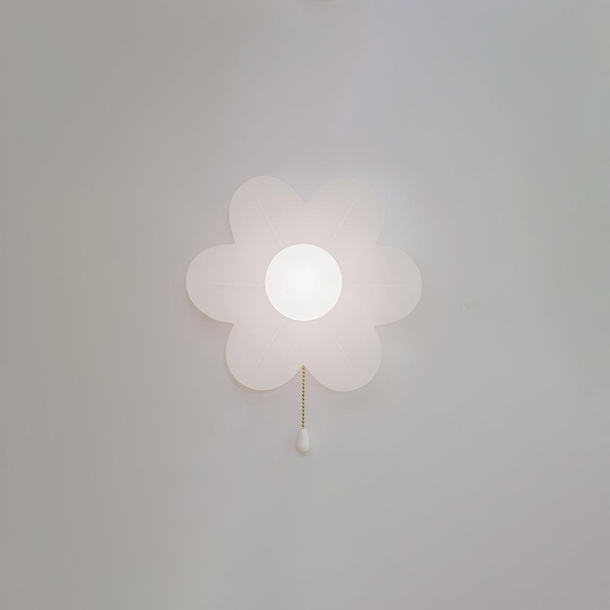 Bov Nordic Art Flowers Resin Wall Lamp-Neutral Decor