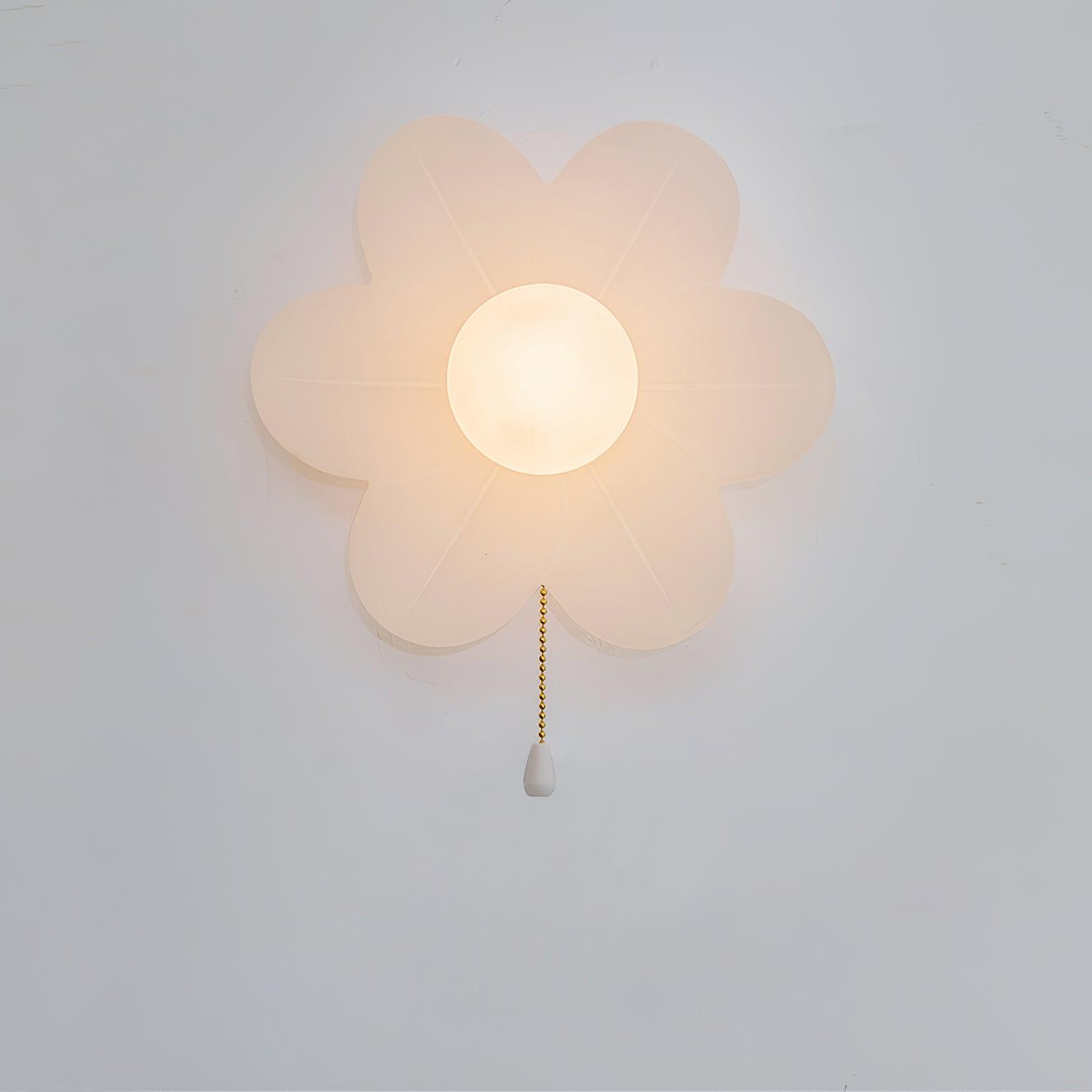 Bov Nordic Art Flowers Resin Wall Lamp-Neutral Decor
