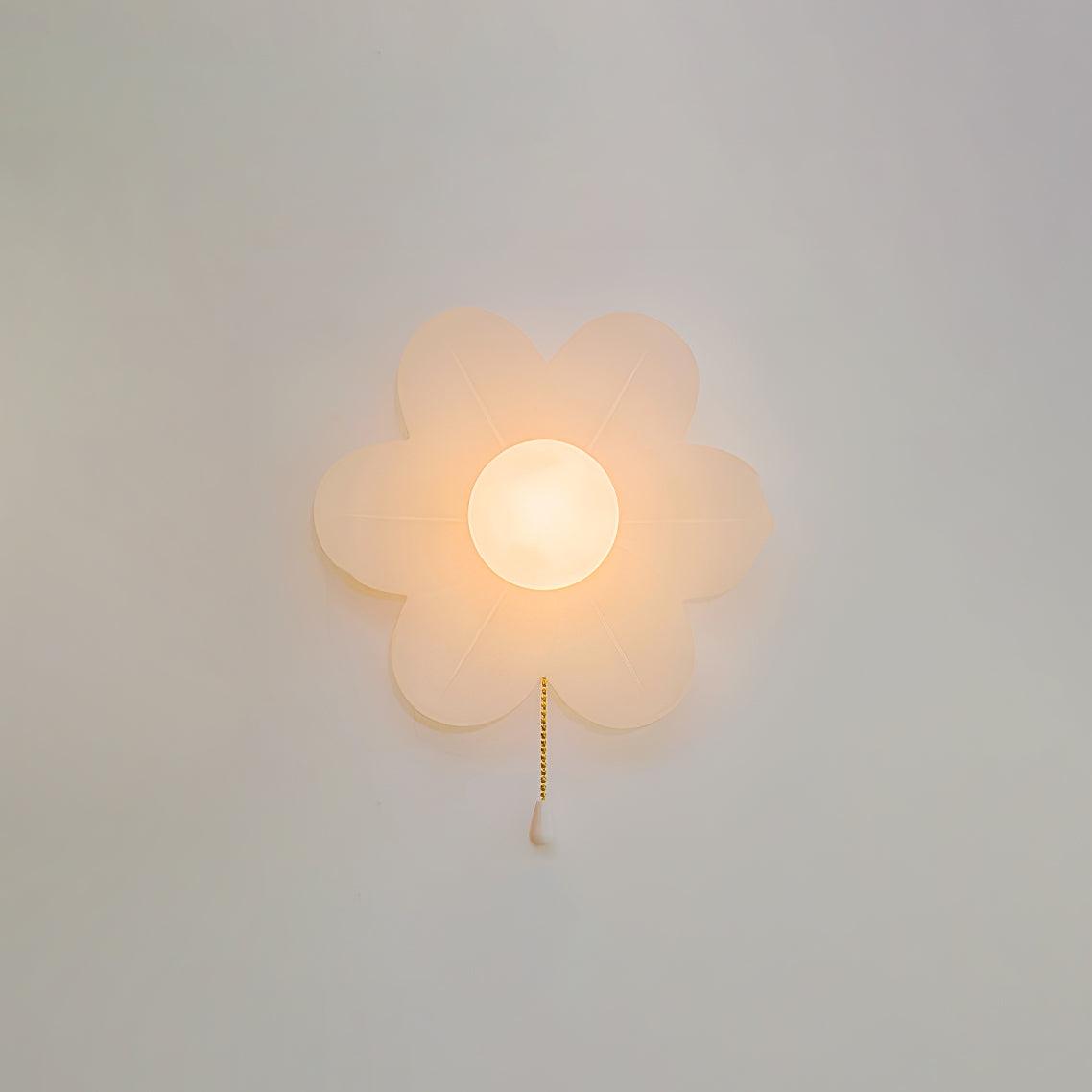Bov Nordic Art Flowers Resin Wall Lamp-Neutral Decor
