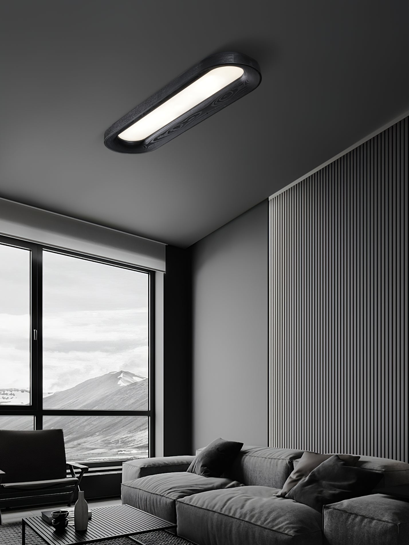 Zatalel Modern Minimalist Flowing Cloud Wood Ceiling Lamp-Neutral Decor