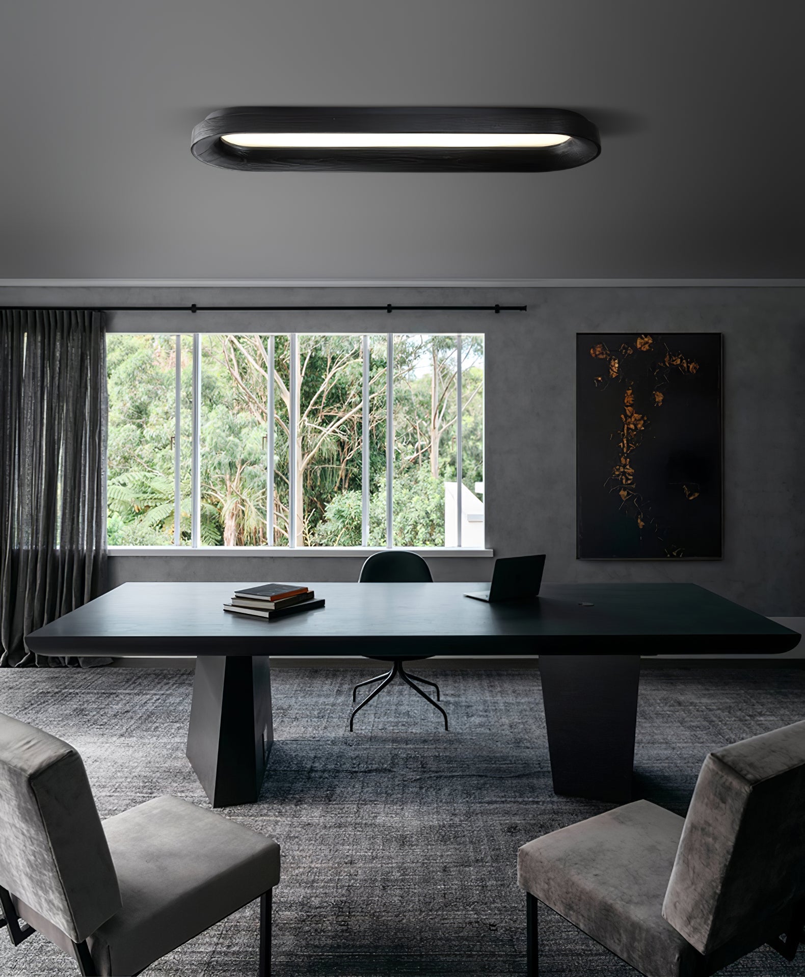 Zatalel Modern Minimalist Flowing Cloud Wood Ceiling Lamp-Neutral Decor